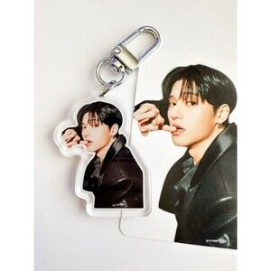 Wooyoung Bias ATEEZ Atiny Keychain photo In Your Fantasy Golden Hour idol kpop